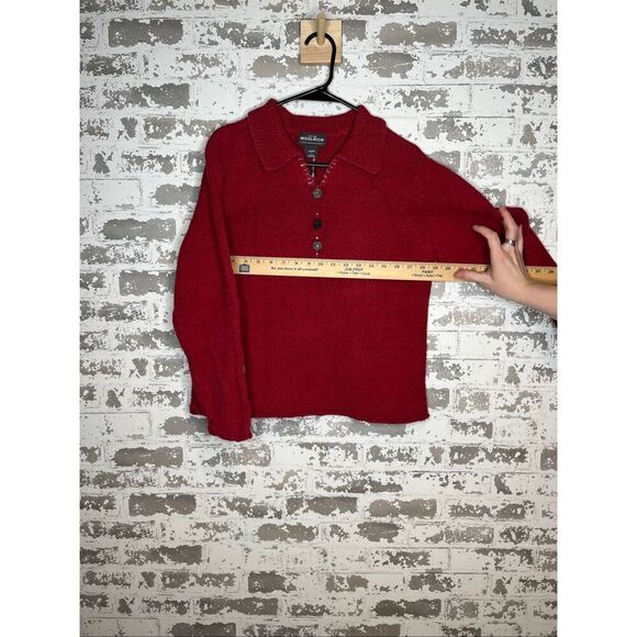 Woolrich | women vintage red wool blend sweater - Picture 5 of 10